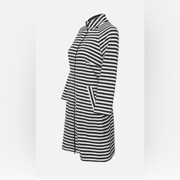 Cabi black and white striped MOD look Byline jacket. Sz small. - Picture 2 of 14